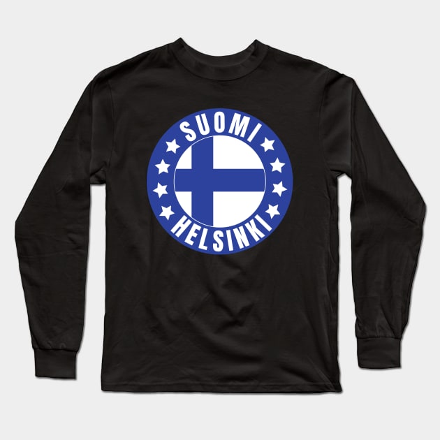 Helsinki Long Sleeve T-Shirt by footballomatic